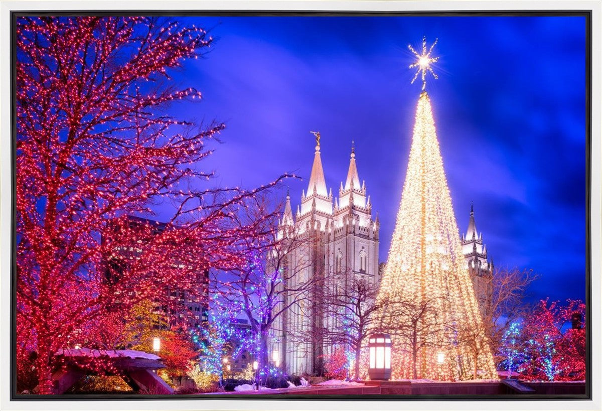 Temple Square Christmas Tree Gallery Wrap