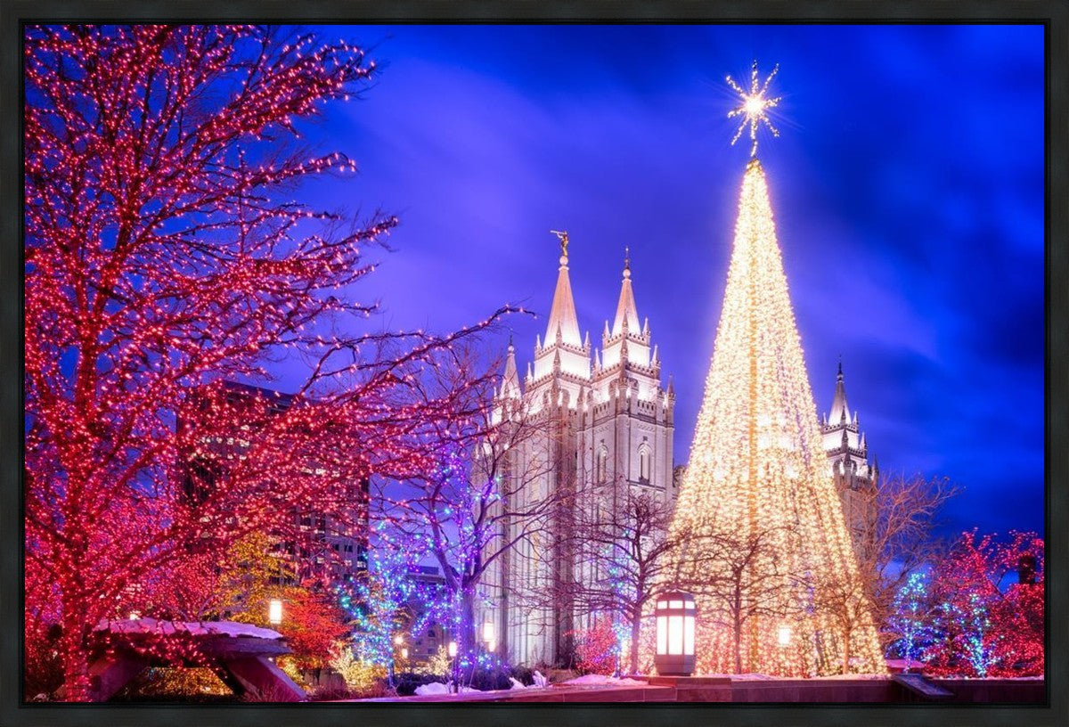 Temple Square Christmas Tree Gallery Wrap