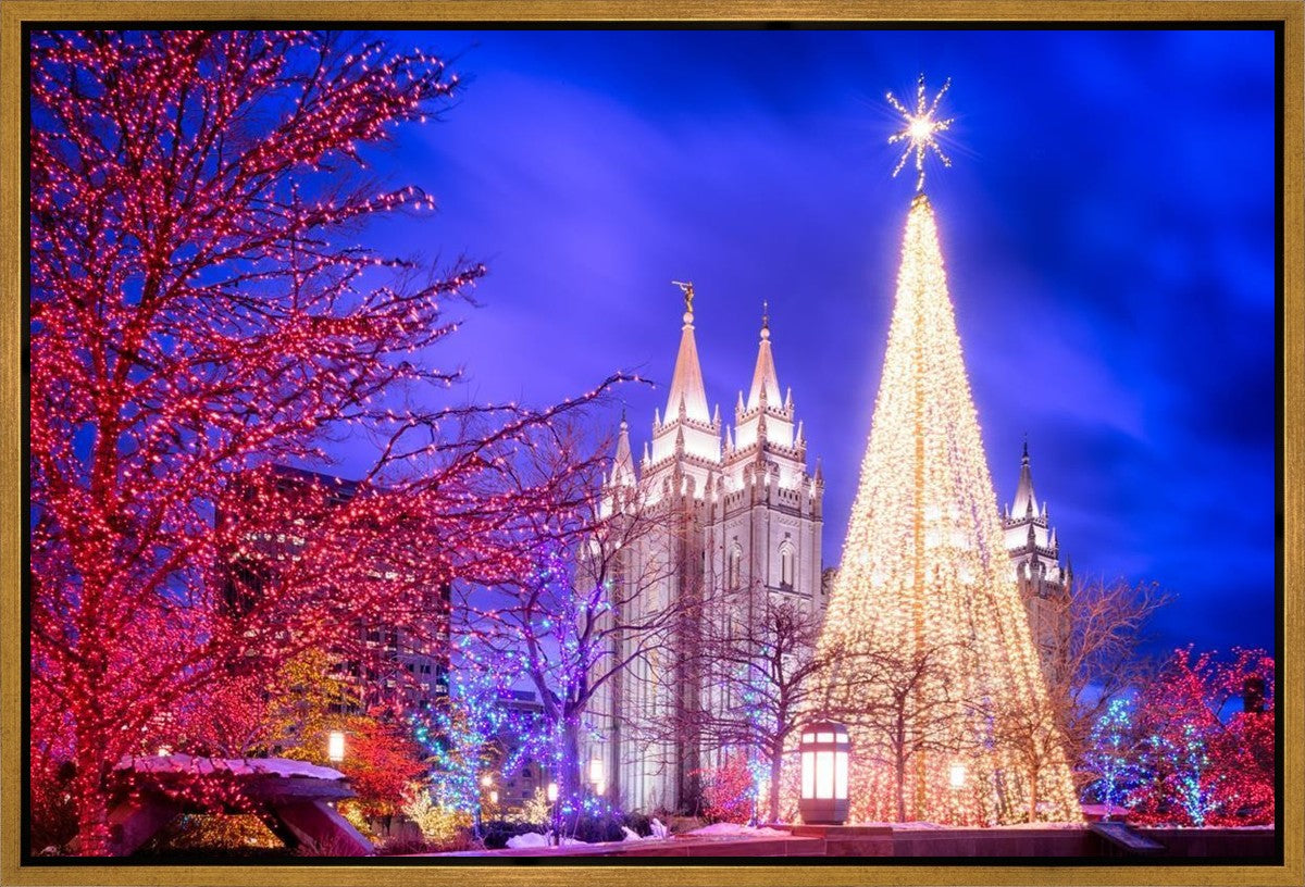 Temple Square Christmas Tree Gallery Wrap