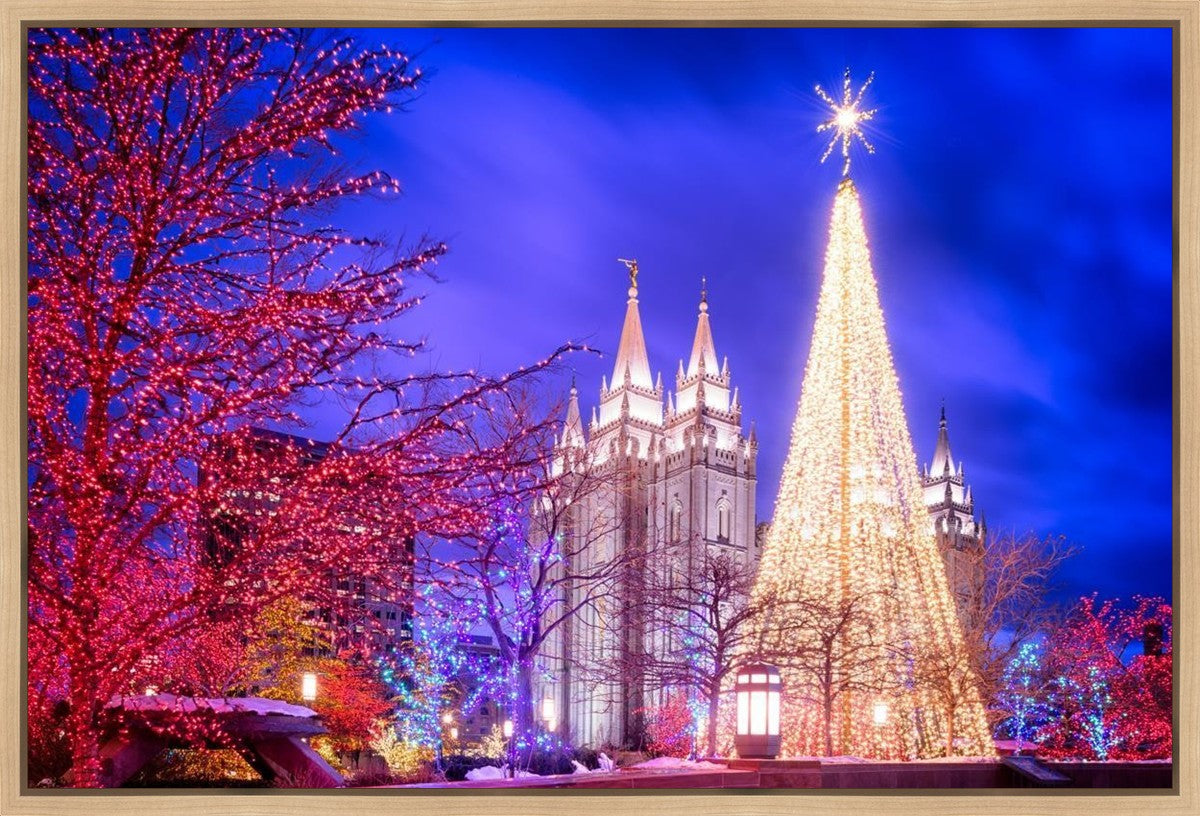 Temple Square Christmas Tree Gallery Wrap