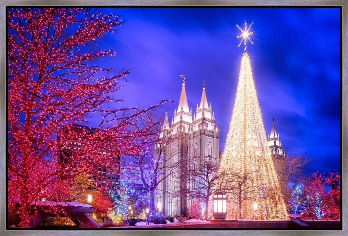 Temple Square Christmas Tree Gallery Wrap