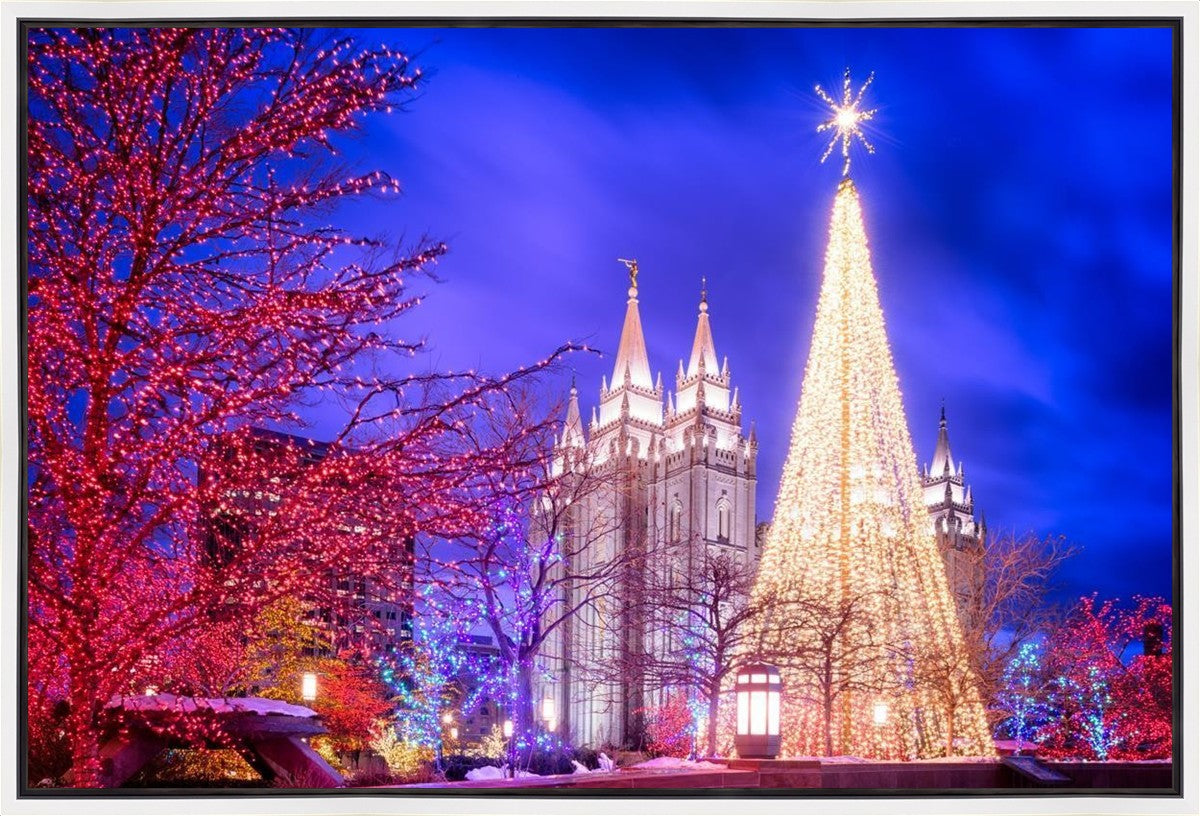 Temple Square Christmas Tree Gallery Wrap