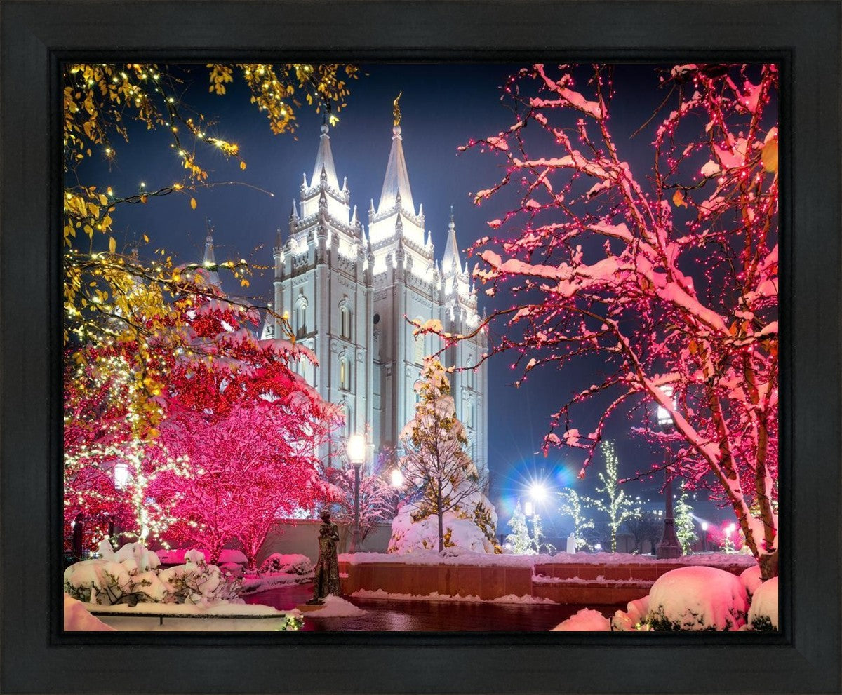 Salt Lake City Christmas Lights Gallery Wrap