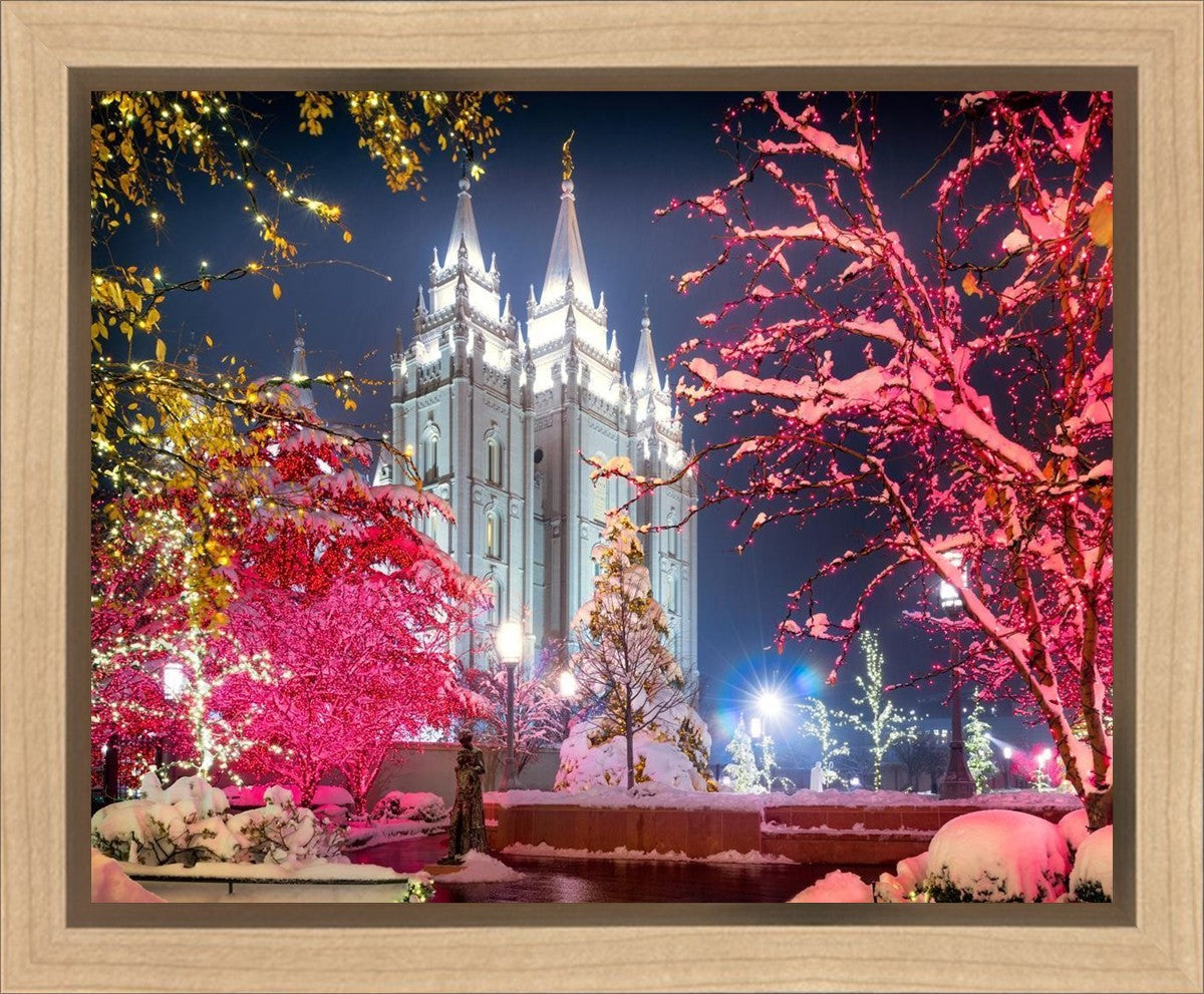 Salt Lake City Christmas Lights Gallery Wrap