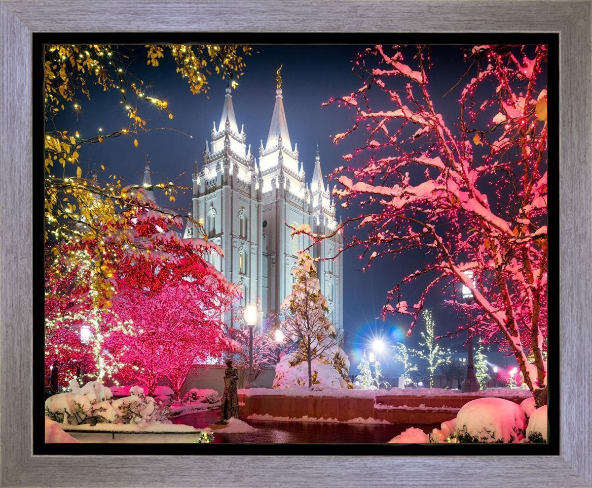 Salt Lake City Christmas Lights Gallery Wrap