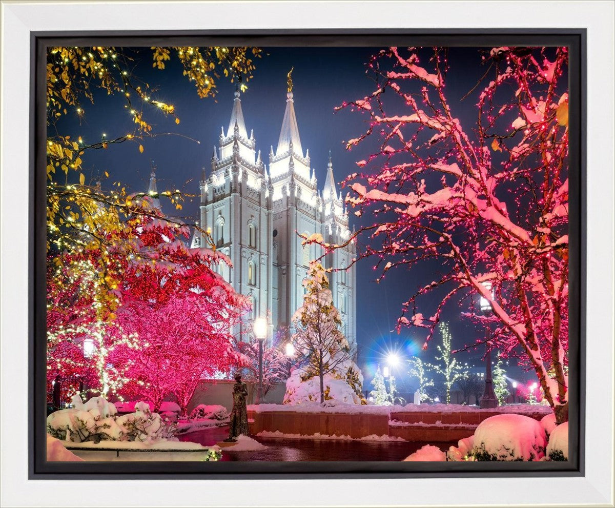 Salt Lake City Christmas Lights Gallery Wrap
