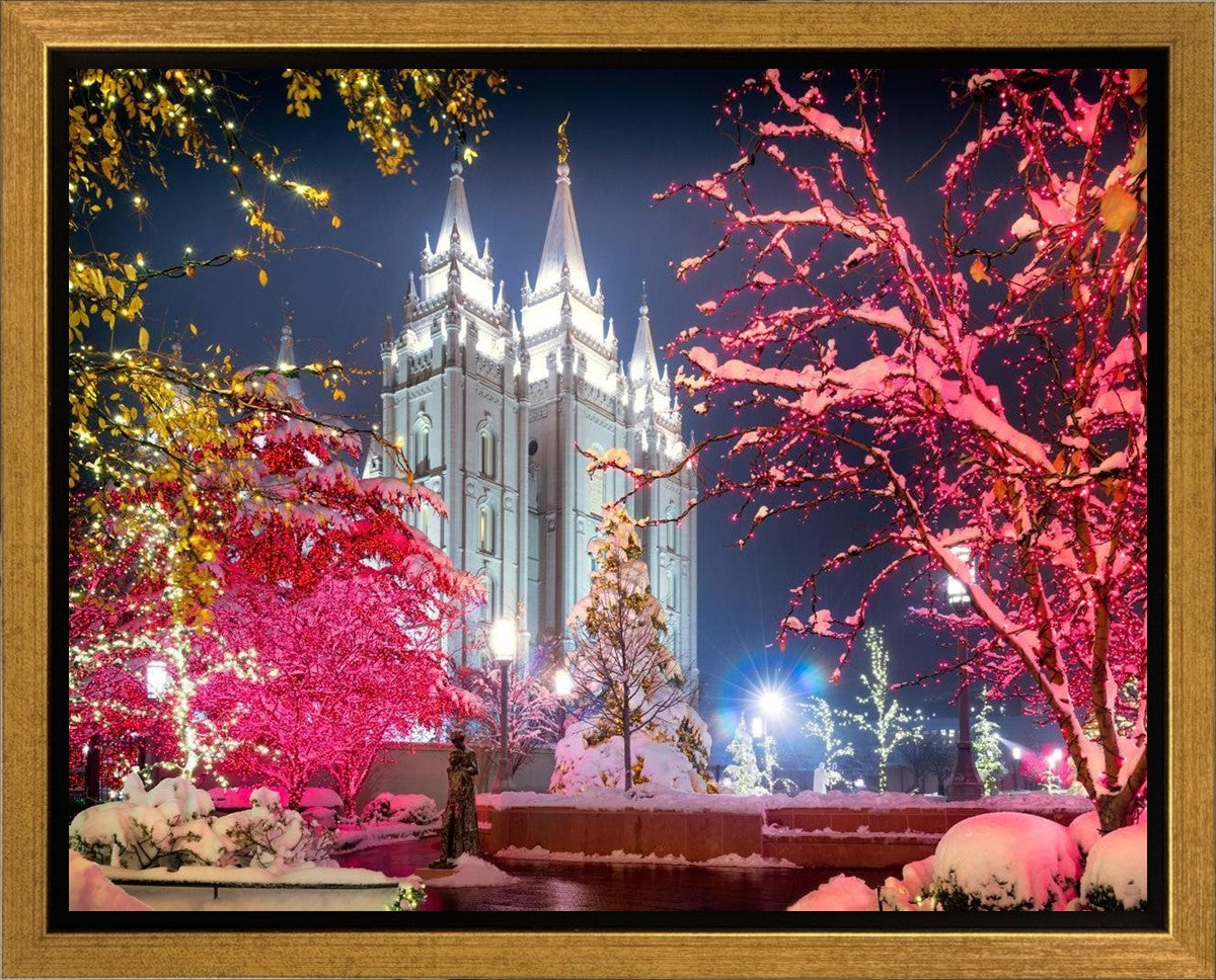 Salt Lake City Christmas Lights Gallery Wrap