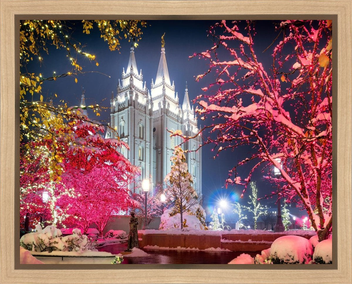 Salt Lake City Christmas Lights Gallery Wrap