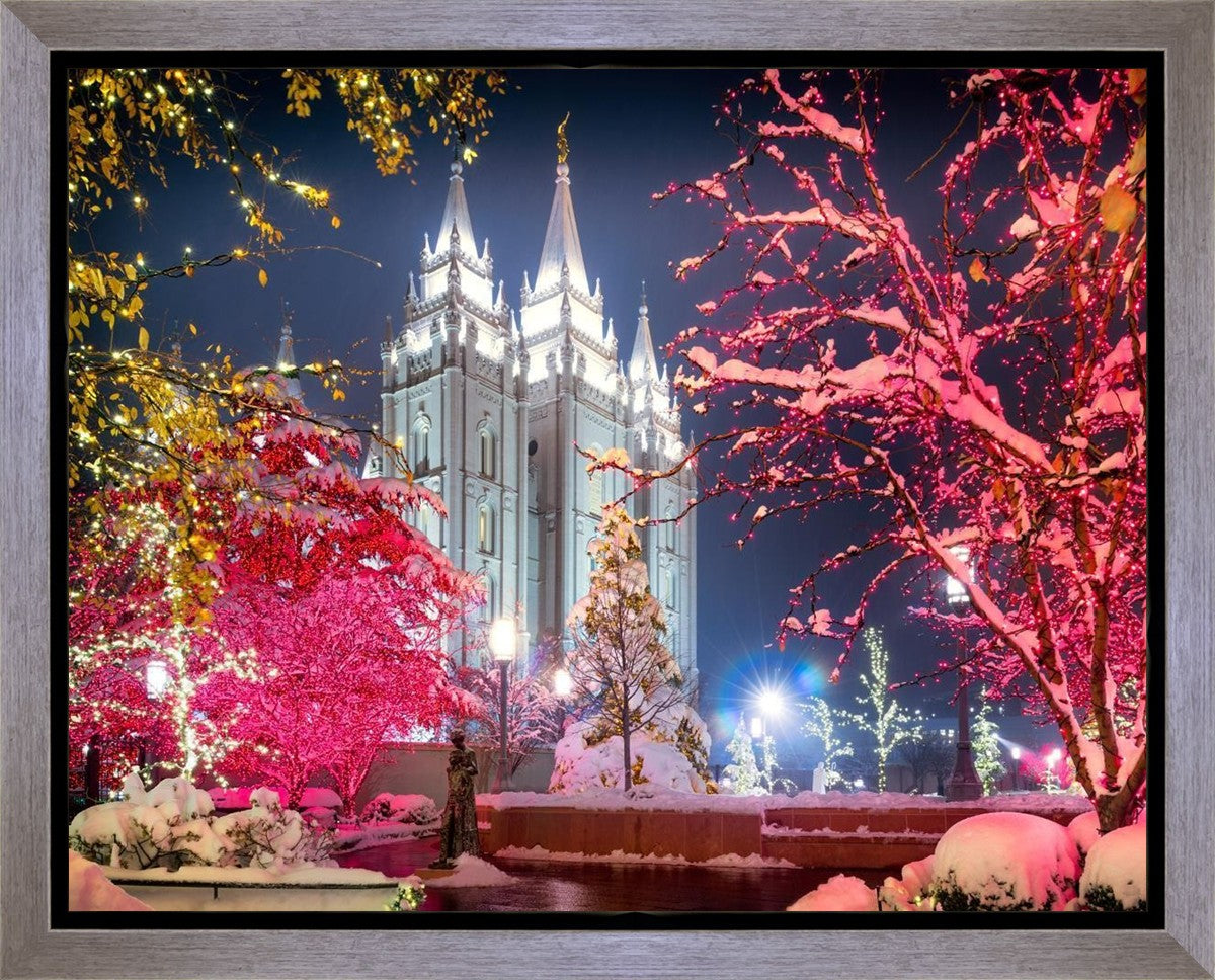 Salt Lake City Christmas Lights Gallery Wrap