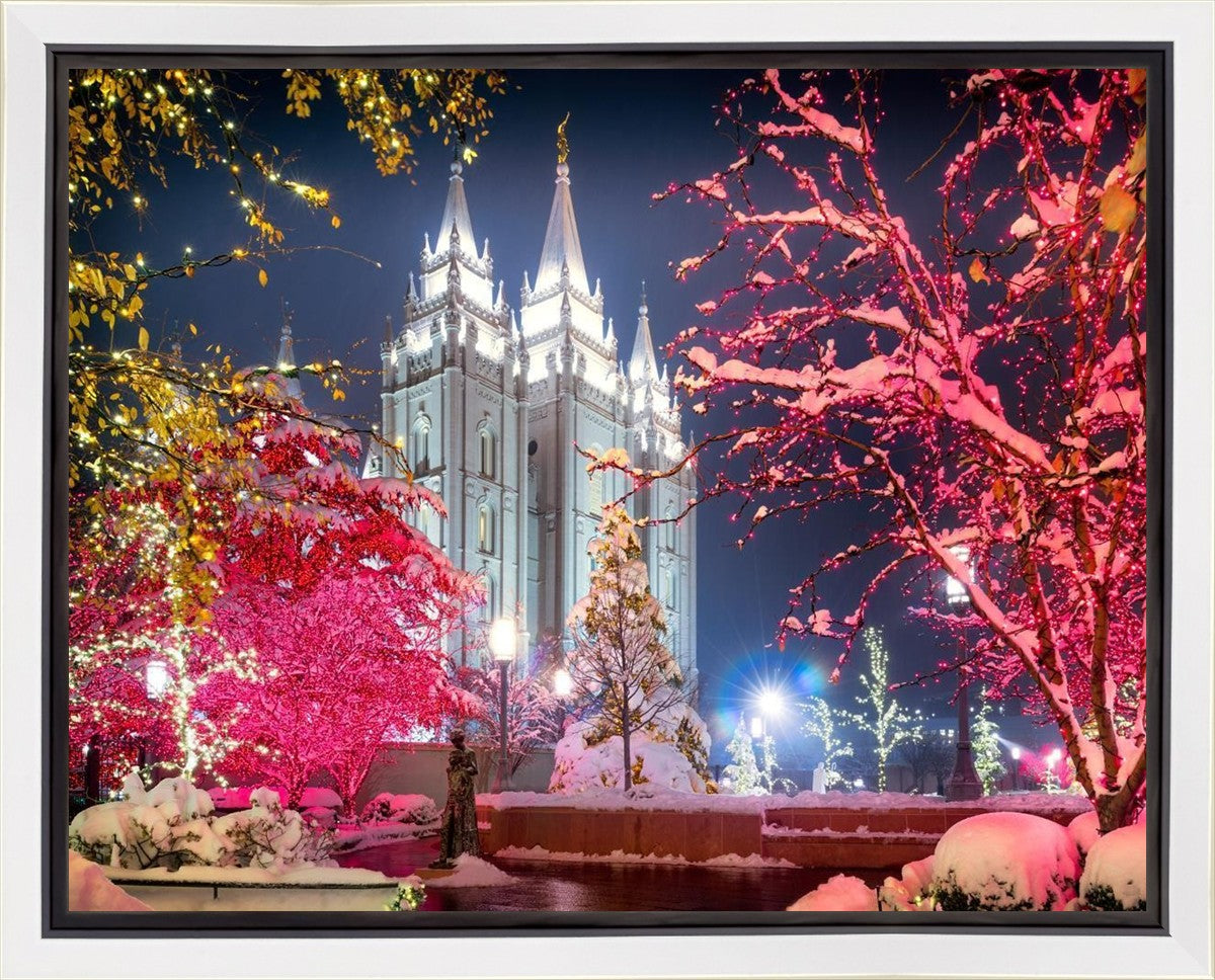 Salt Lake City Christmas Lights Gallery Wrap