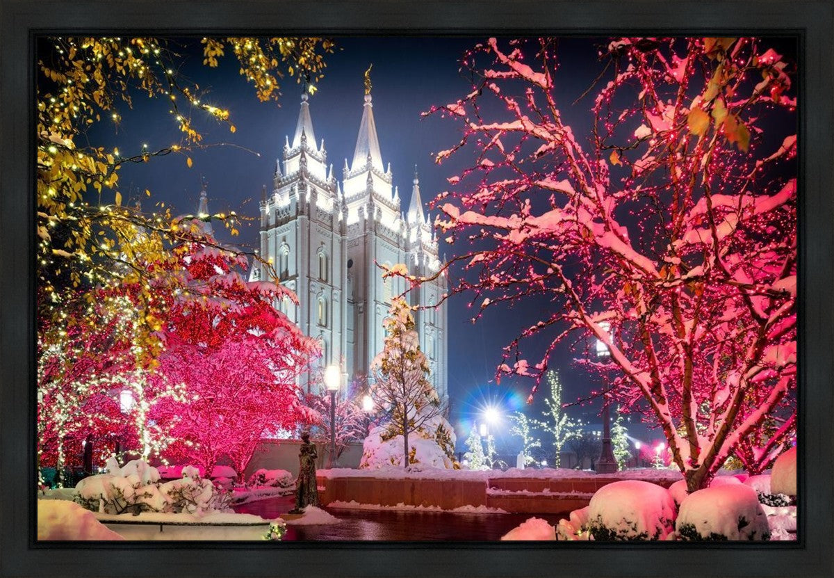 Salt Lake City Christmas Lights Gallery Wrap