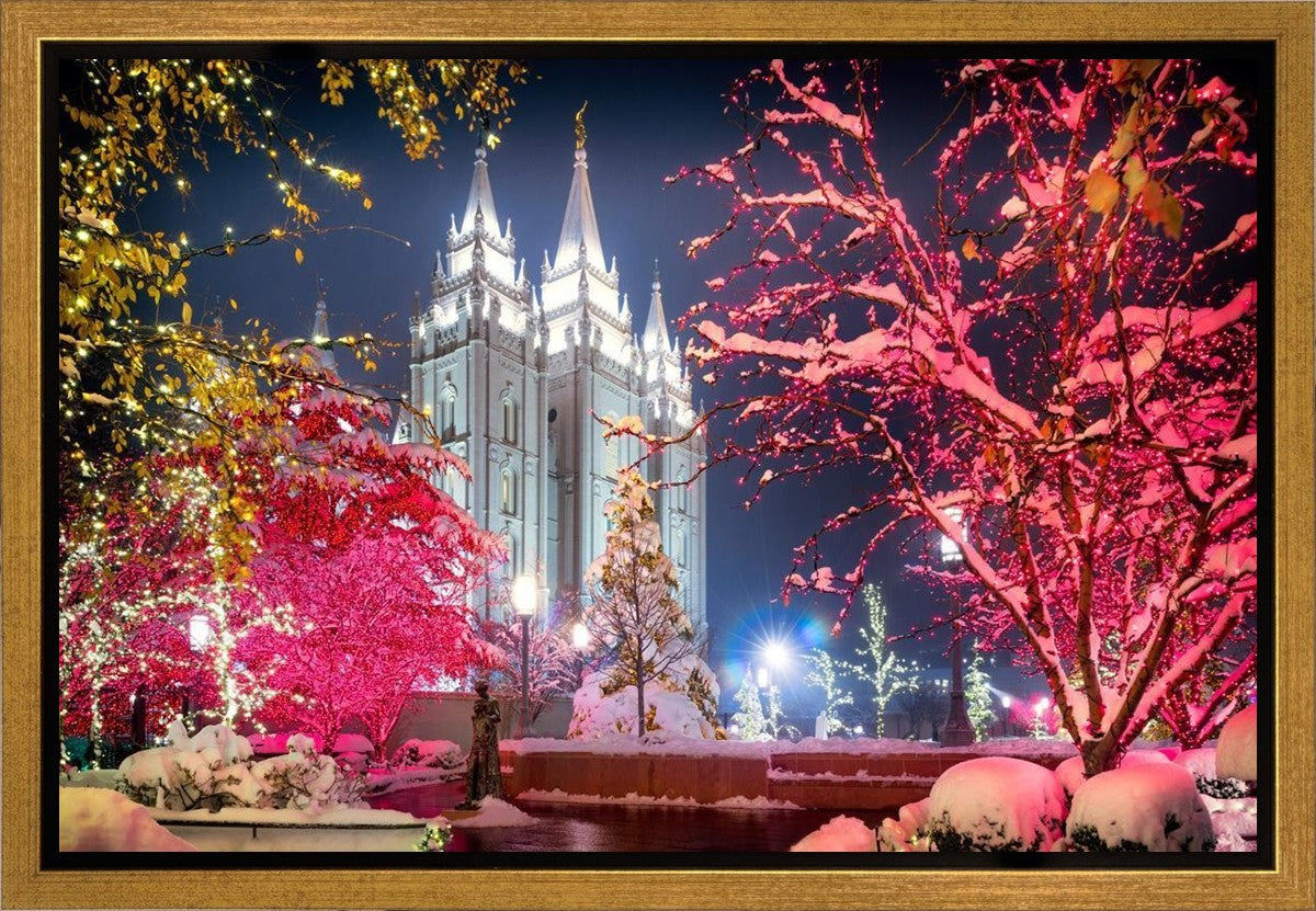 Salt Lake City Christmas Lights Gallery Wrap