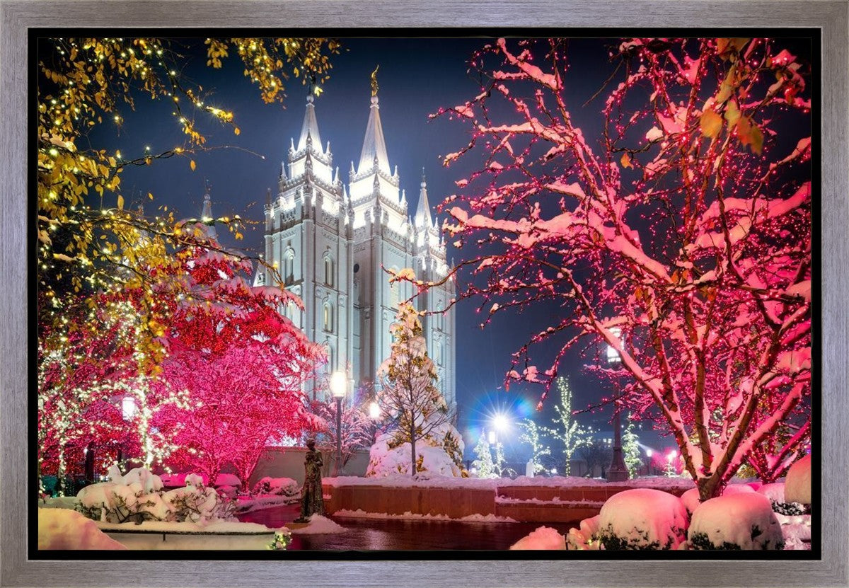Salt Lake City Christmas Lights Gallery Wrap