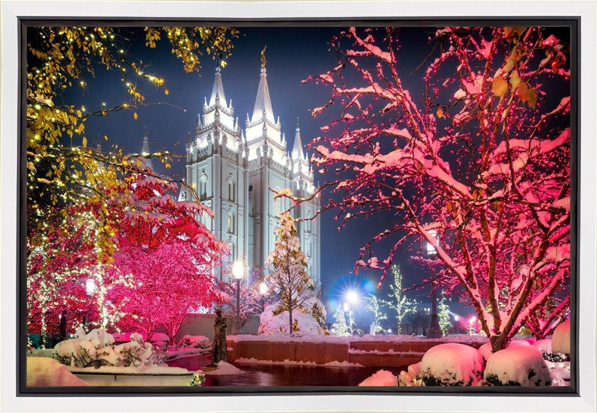Salt Lake City Christmas Lights Gallery Wrap