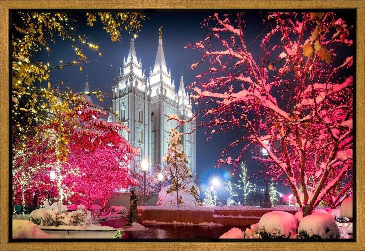 Salt Lake City Christmas Lights Gallery Wrap