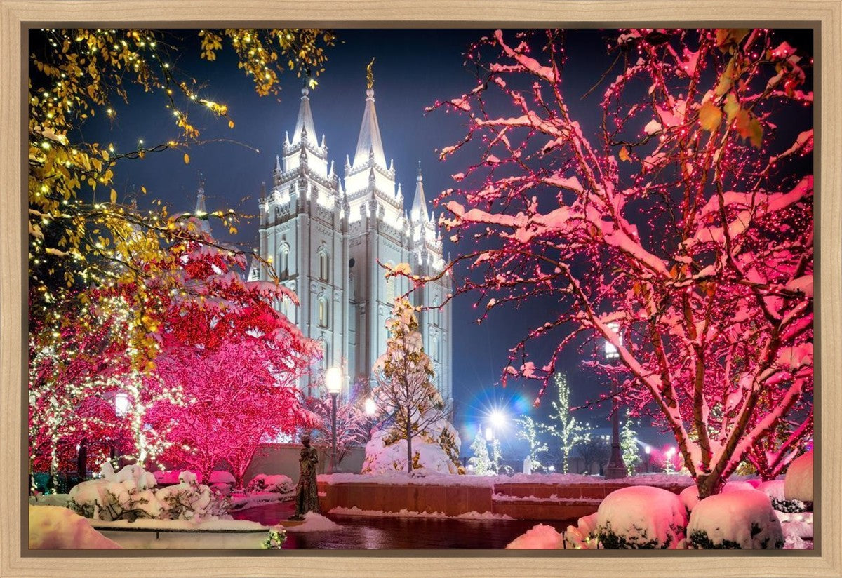 Salt Lake City Christmas Lights Gallery Wrap