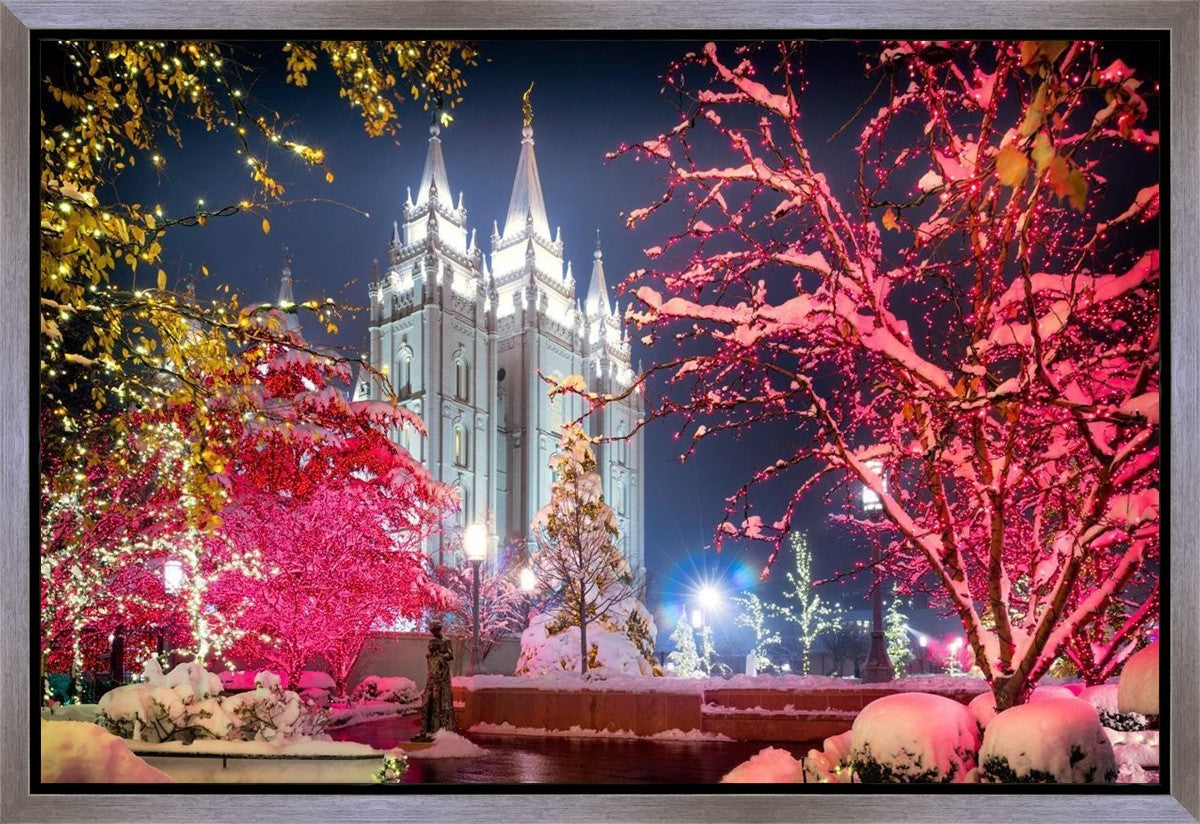 Salt Lake City Christmas Lights Gallery Wrap