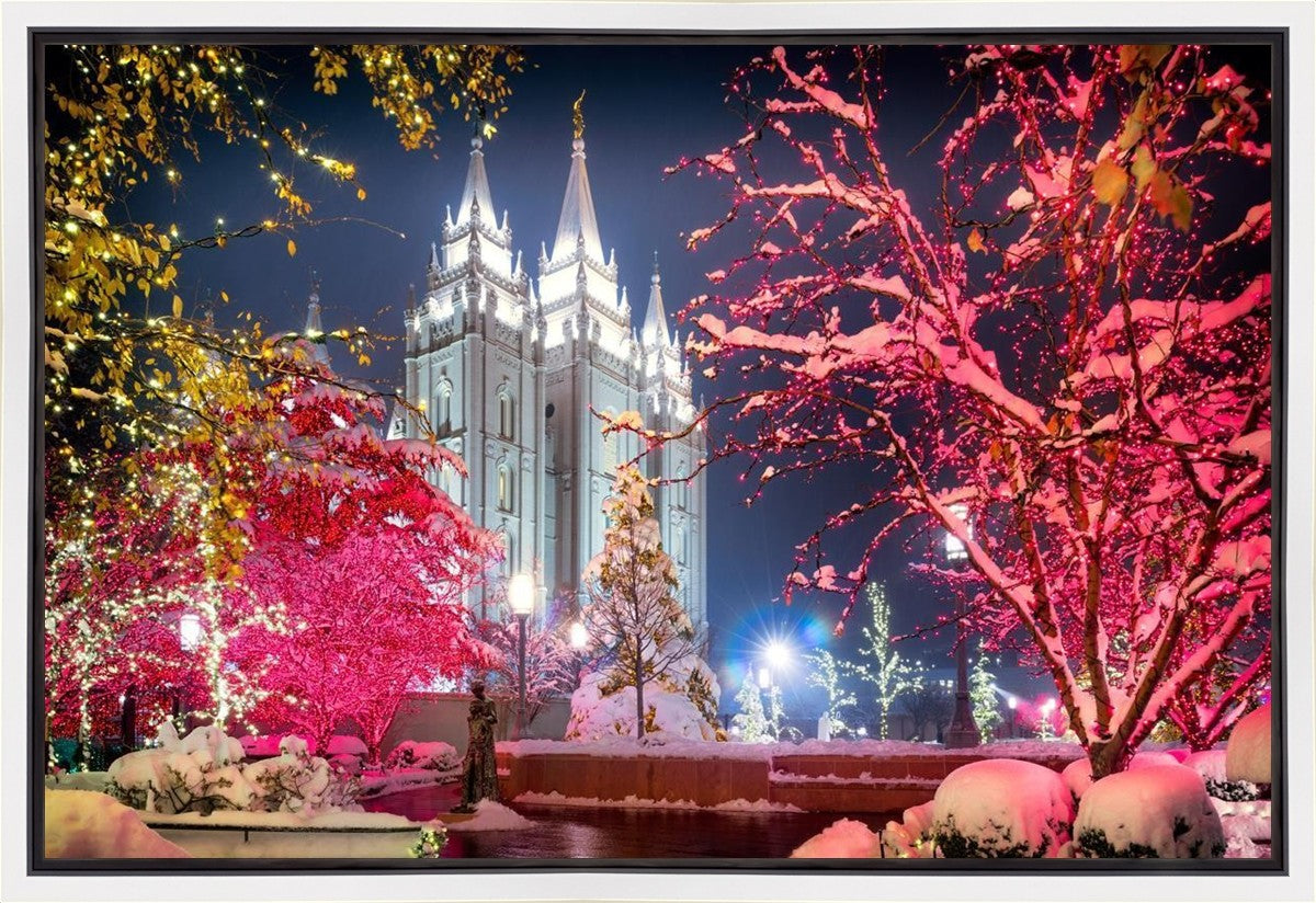 Salt Lake City Christmas Lights Gallery Wrap