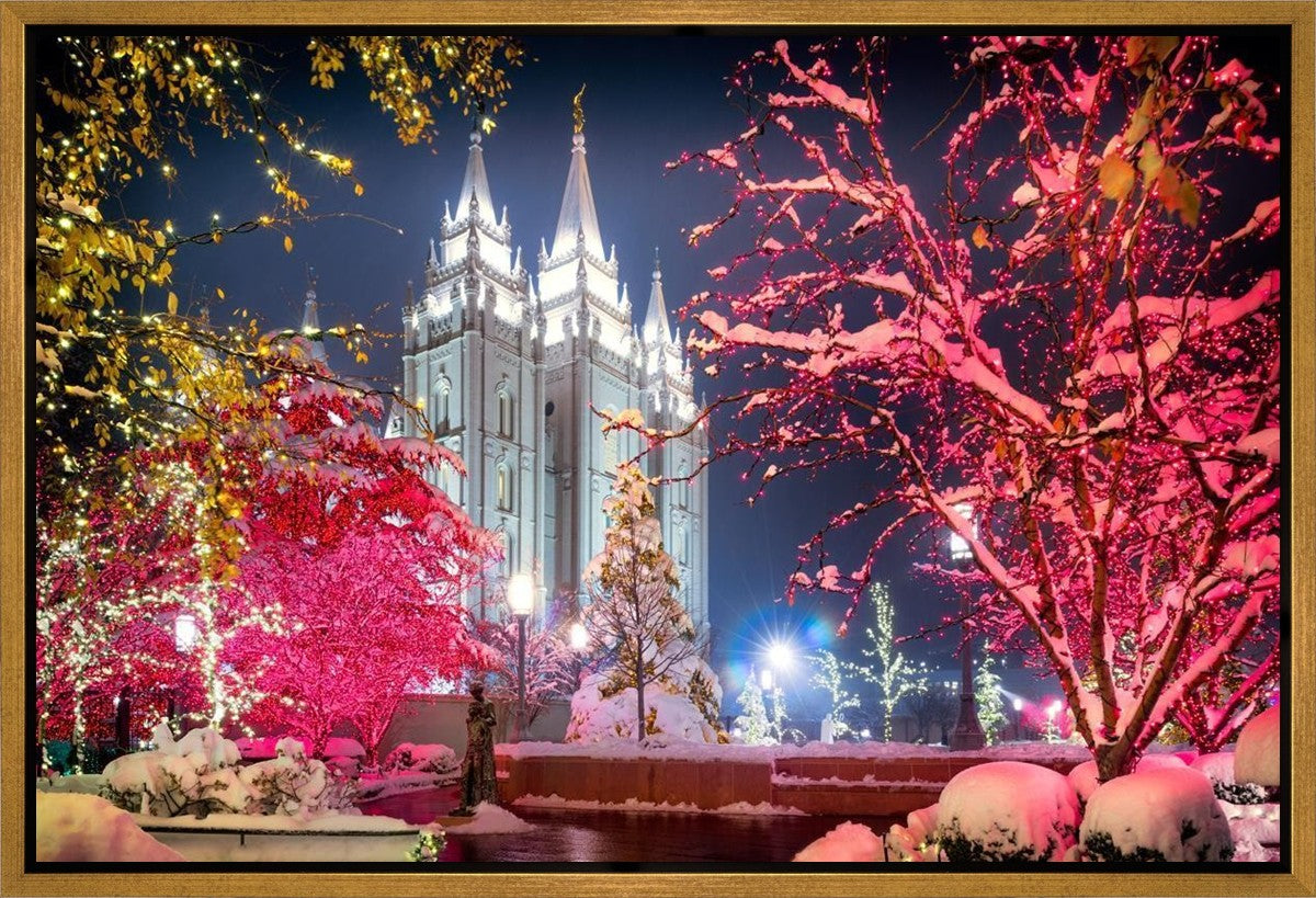 Salt Lake City Christmas Lights Gallery Wrap