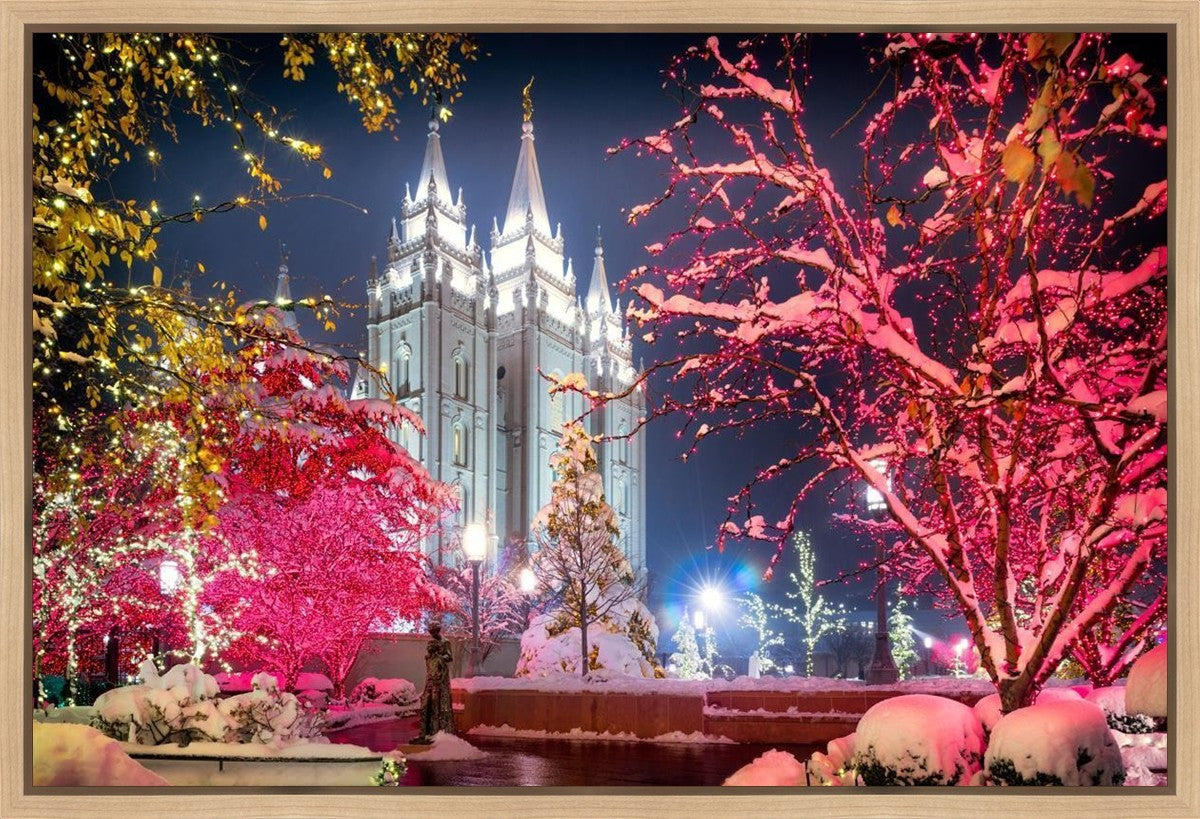 Salt Lake City Christmas Lights Gallery Wrap