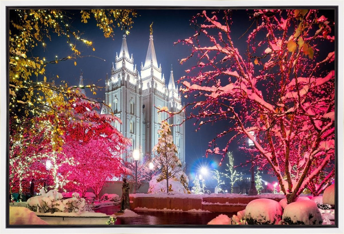 Salt Lake City Christmas Lights Gallery Wrap