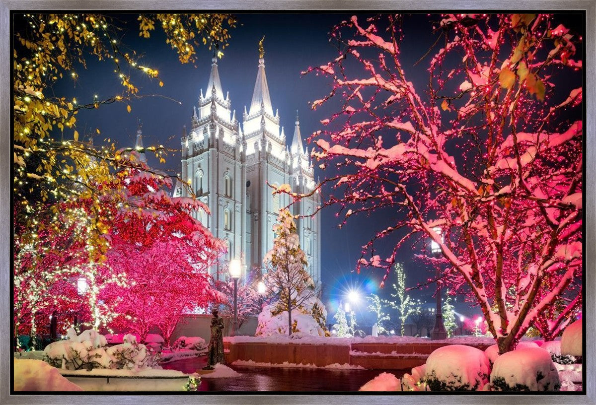 Salt Lake City Christmas Lights Gallery Wrap