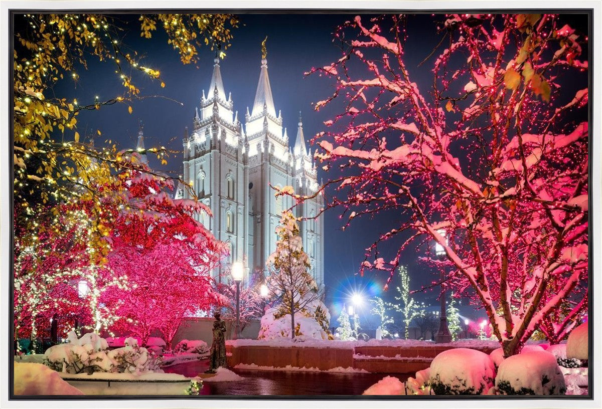 Salt Lake City Christmas Lights Gallery Wrap
