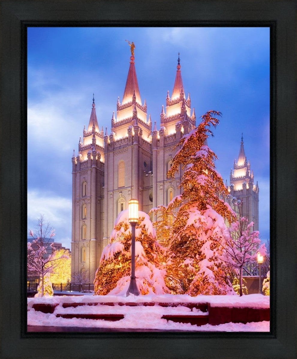 Salt Lake Christmas Temple Gallery Wrap