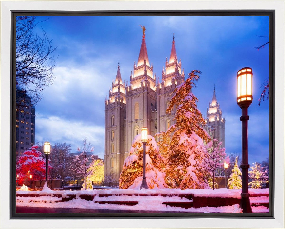 Salt Lake Christmas Temple Gallery Wrap
