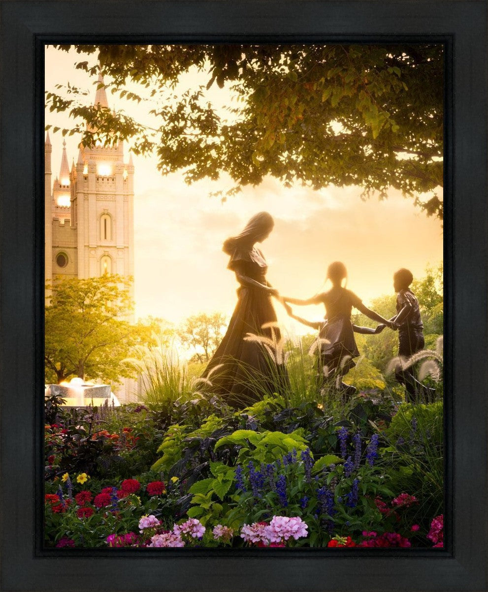 Temple Square Ring Around the Rosies Gallery Wrap