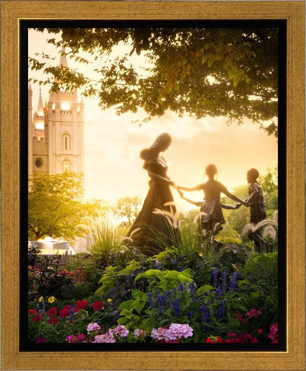 Temple Square Ring Around the Rosies Gallery Wrap