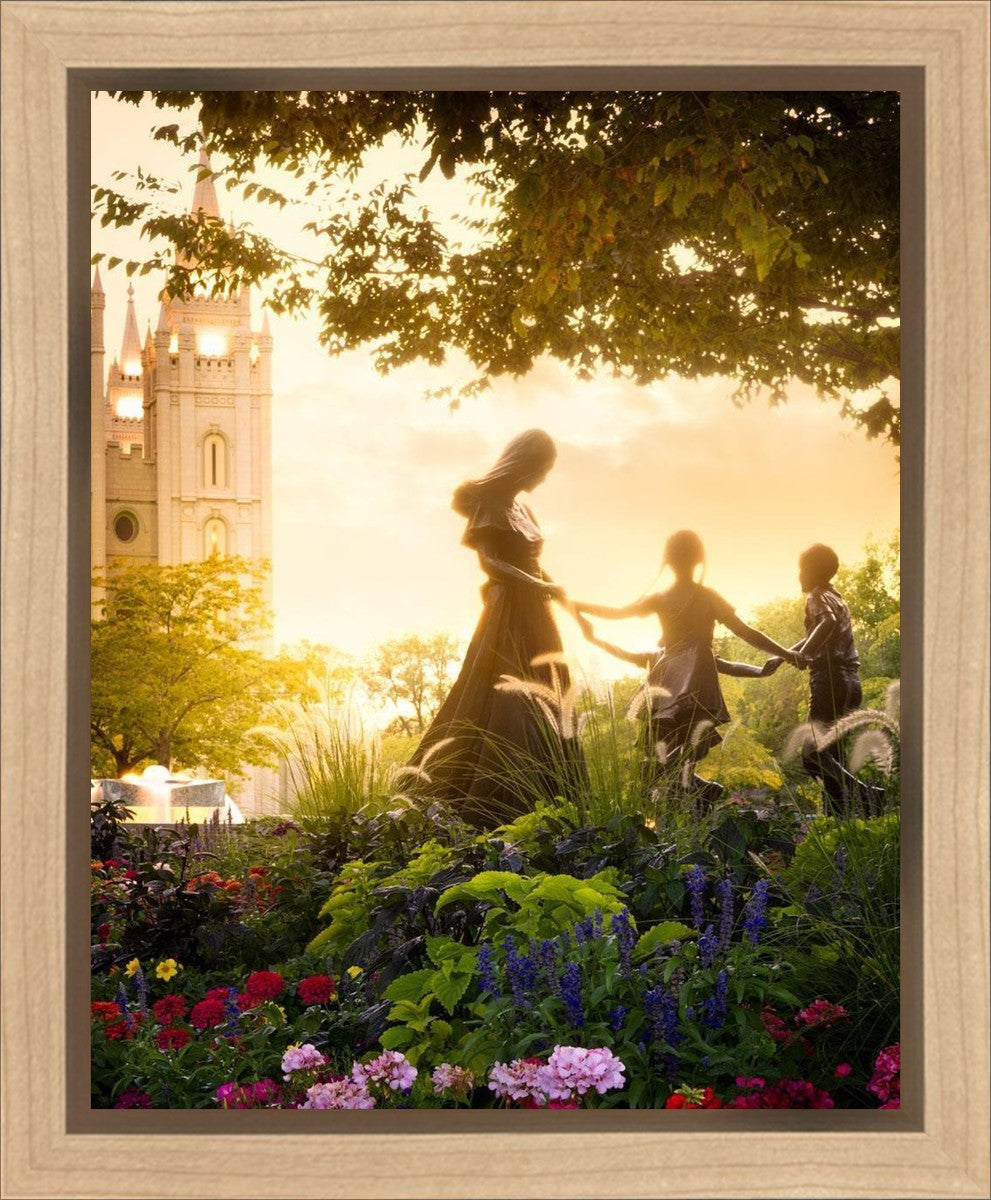Temple Square Ring Around the Rosies Gallery Wrap