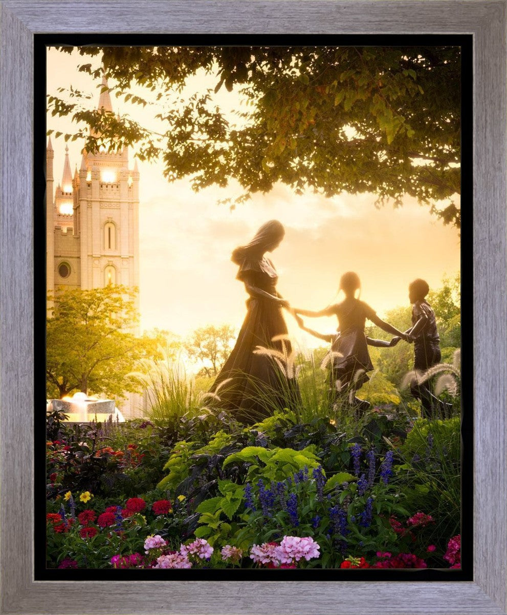 Temple Square Ring Around the Rosies Gallery Wrap