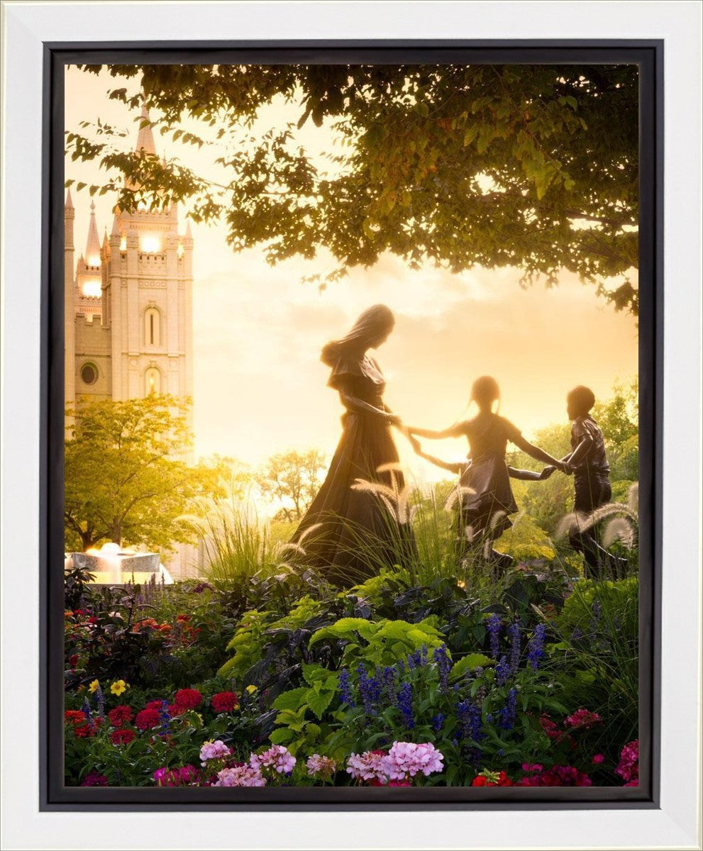 Temple Square Ring Around the Rosies Gallery Wrap