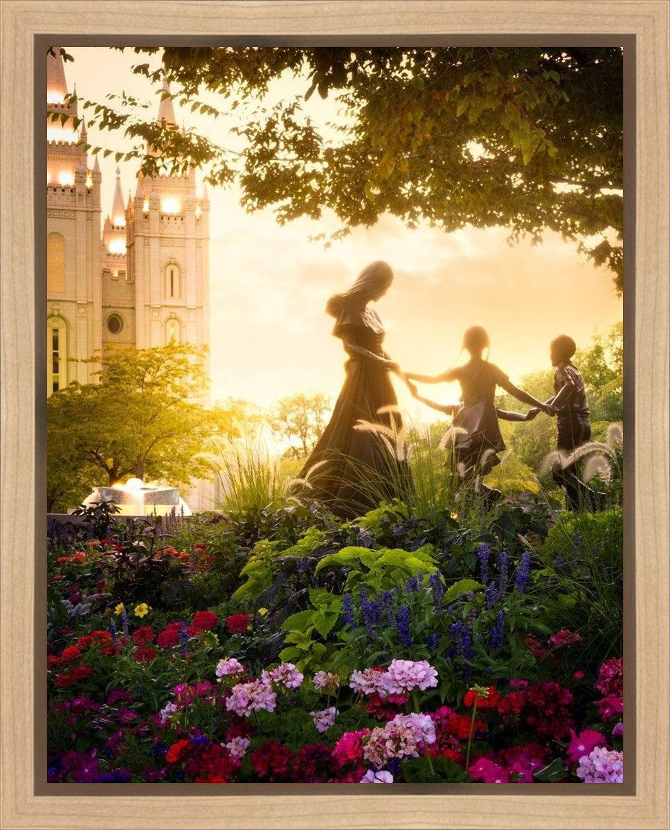 Temple Square Ring Around the Rosies Gallery Wrap
