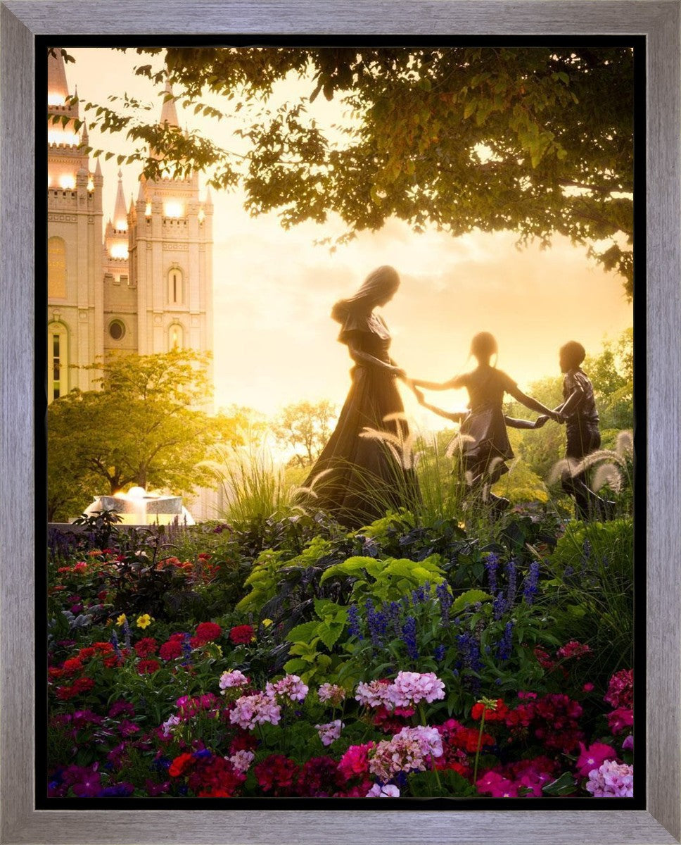 Temple Square Ring Around the Rosies Gallery Wrap