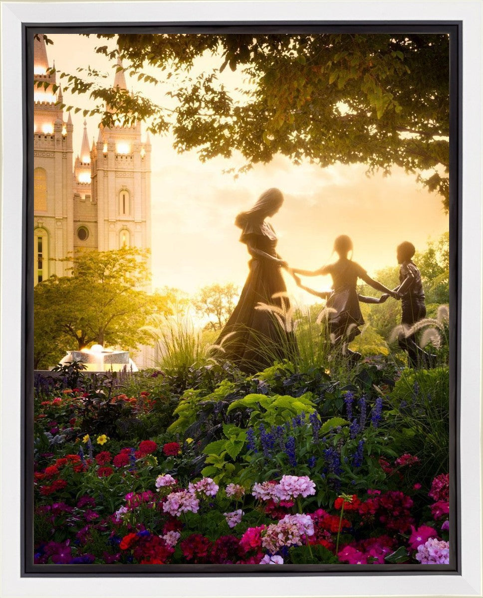Temple Square Ring Around the Rosies Gallery Wrap