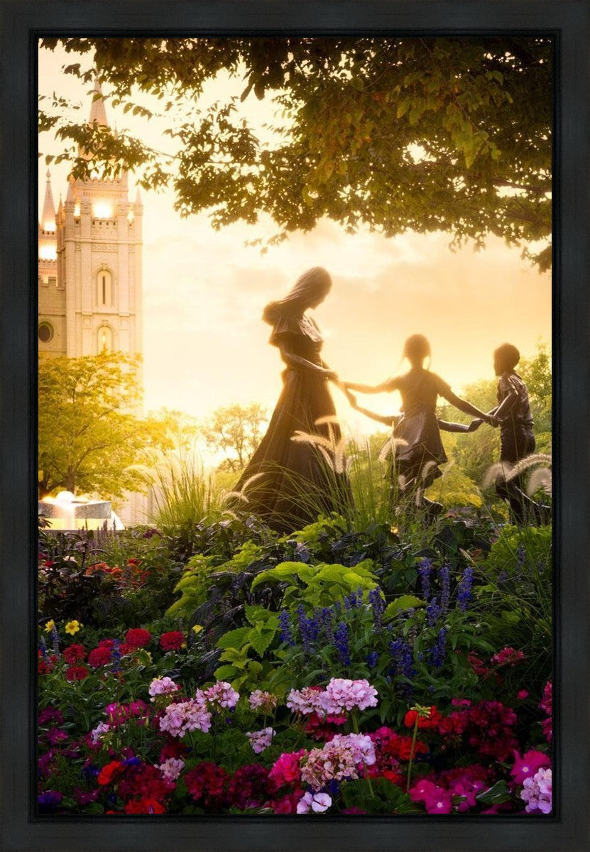 Temple Square Ring Around the Rosies Gallery Wrap
