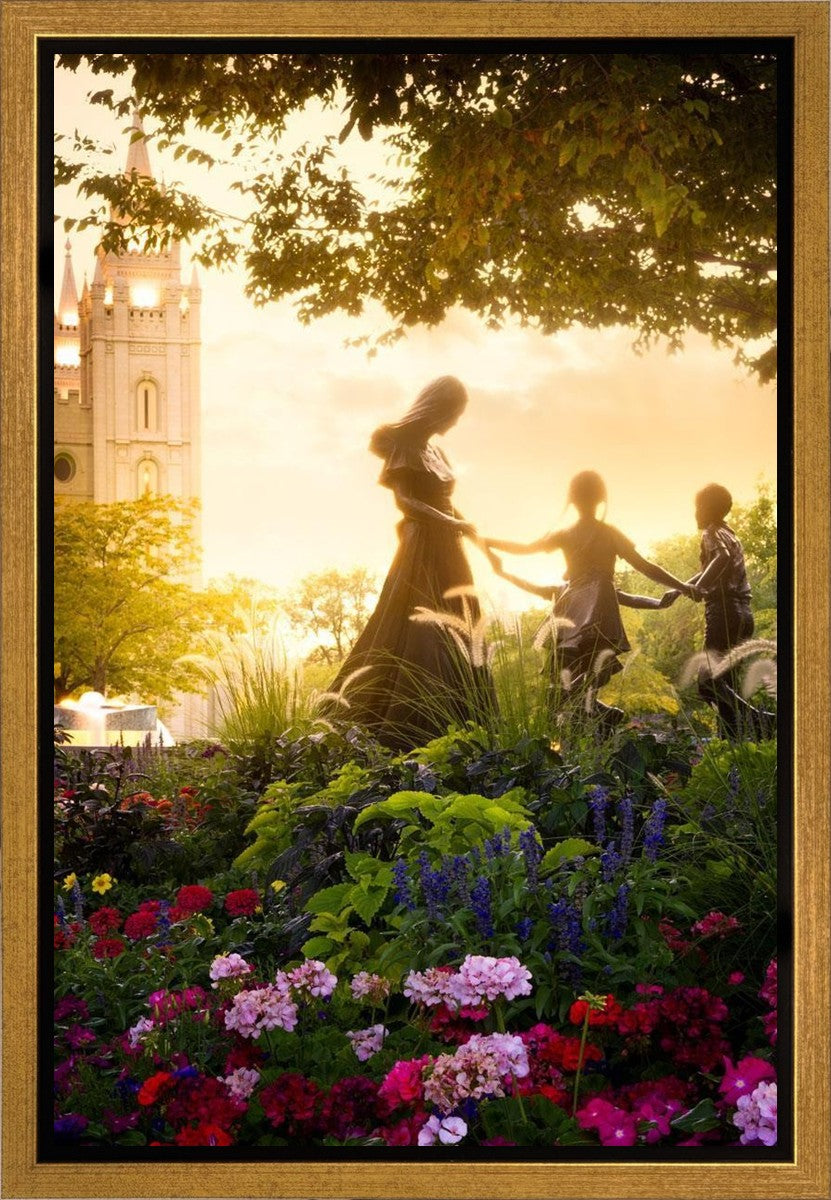 Temple Square Ring Around the Rosies Gallery Wrap