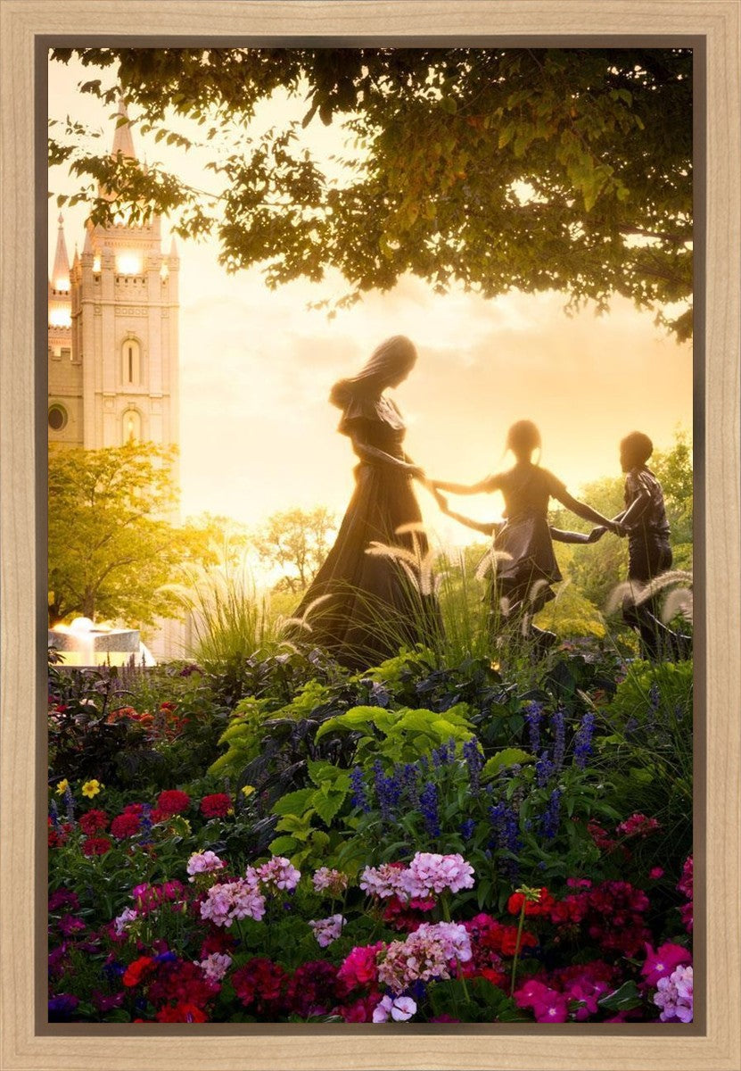Temple Square Ring Around the Rosies Gallery Wrap