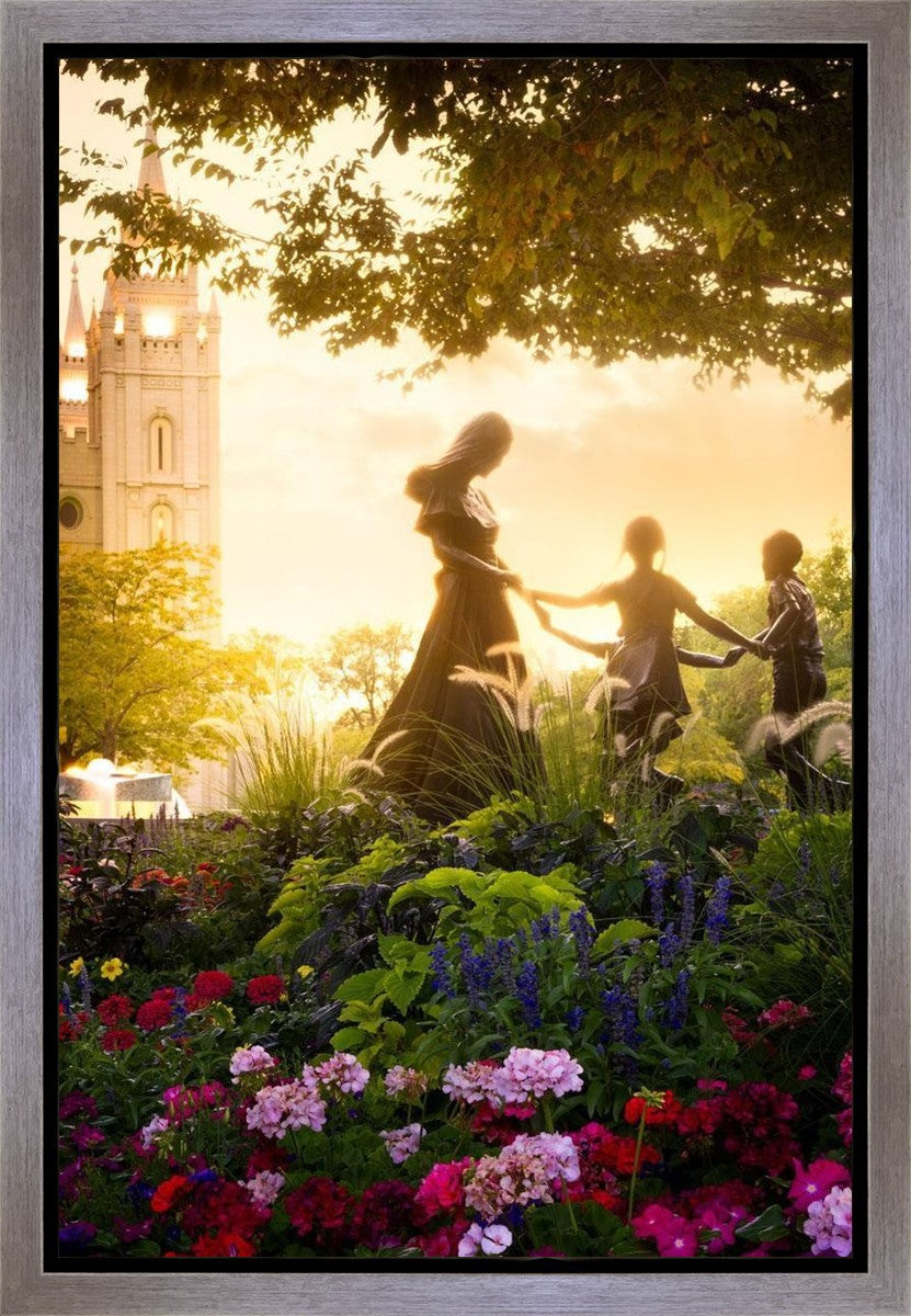 Temple Square Ring Around the Rosies Gallery Wrap