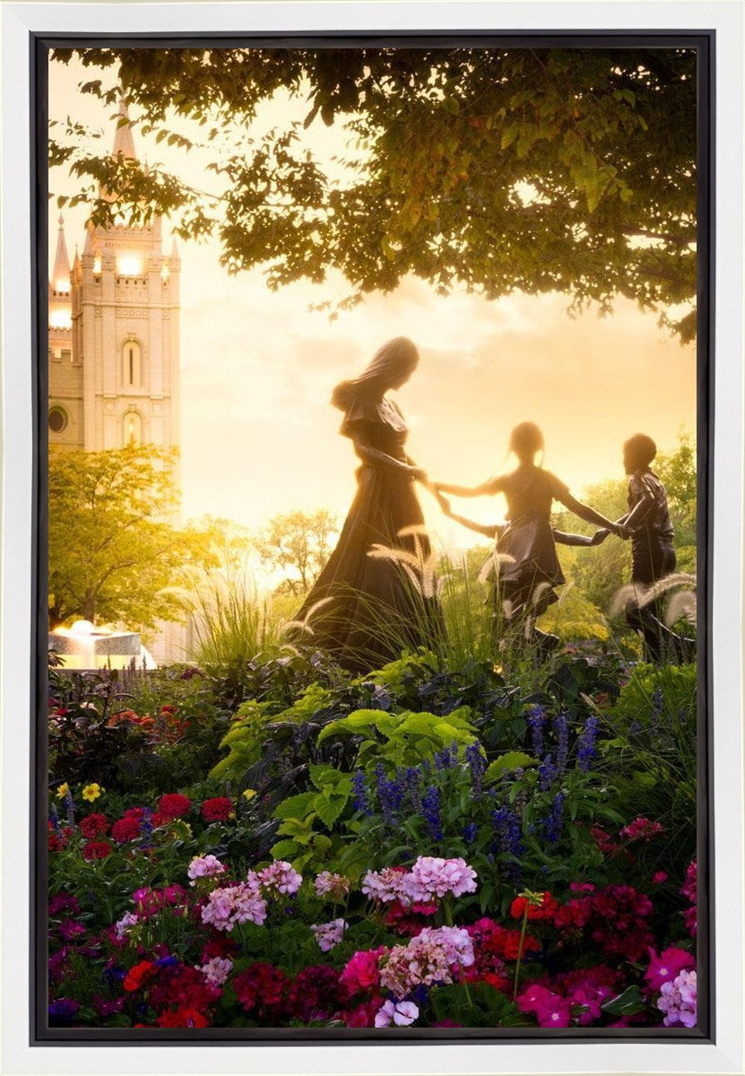 Temple Square Ring Around the Rosies Gallery Wrap