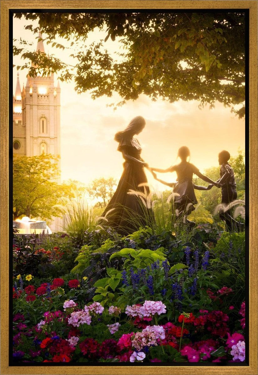 Temple Square Ring Around the Rosies Gallery Wrap