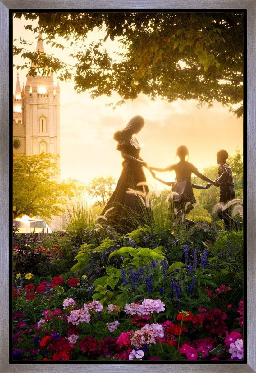 Temple Square Ring Around the Rosies Gallery Wrap