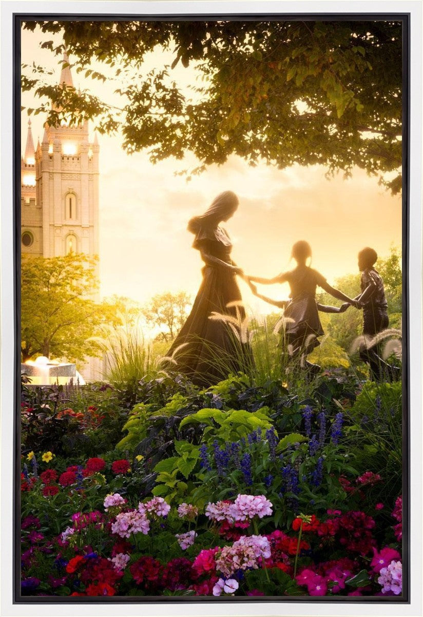 Temple Square Ring Around the Rosies Gallery Wrap