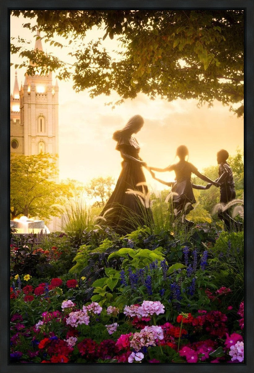 Temple Square Ring Around the Rosies Gallery Wrap