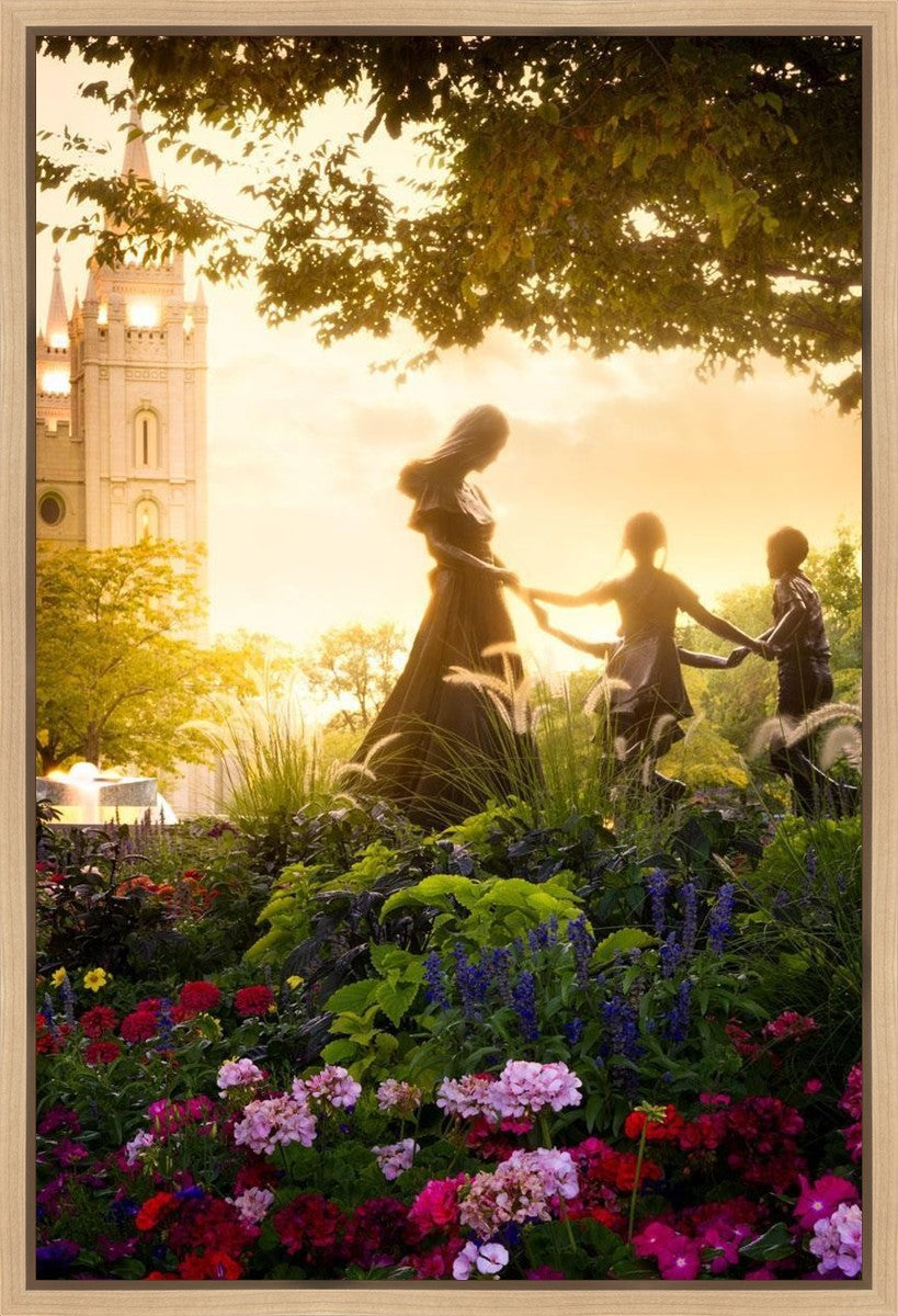 Temple Square Ring Around the Rosies Gallery Wrap