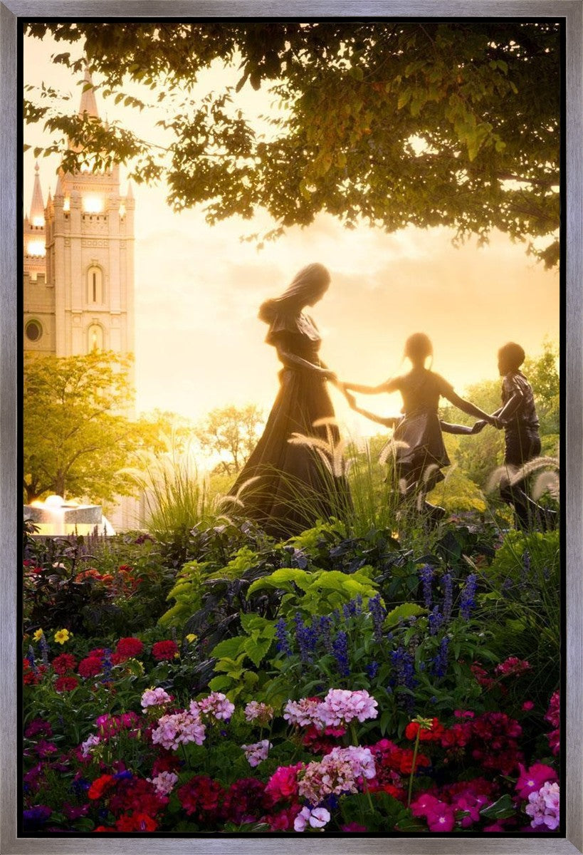 Temple Square Ring Around the Rosies Gallery Wrap