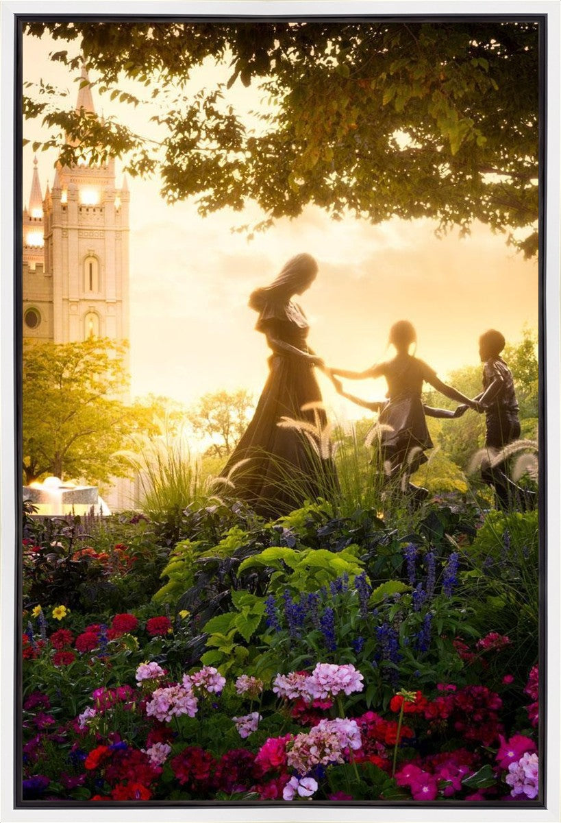 Temple Square Ring Around the Rosies Gallery Wrap