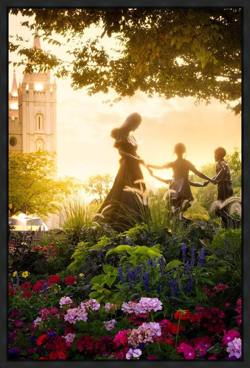 Temple Square Ring Around the Rosies Gallery Wrap